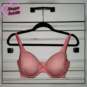 Victoria's Secret Dream Angels 2005 Coral Sequin Lined Demi Bra 38D